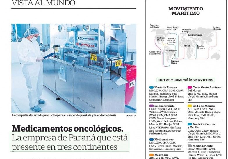 Junio 2019 – Medicamentos oncológicos. La empresa de Paraná que está presente en tres continentes